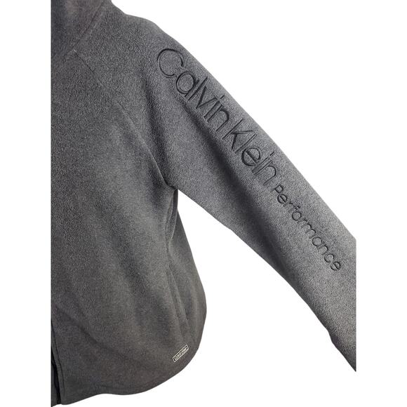 Calvin Klein Performance Fleece Grey Women’s Sz XL Gorpcore Bikecore Blokecore - Picture 3 of 5